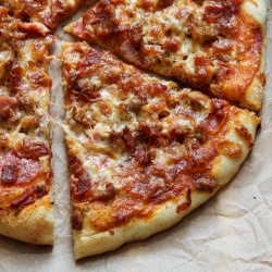 Pizza au bacon